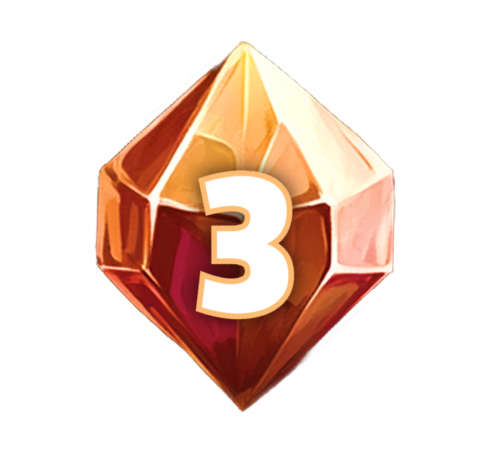 Decorative 3D digital gemstone background element 1